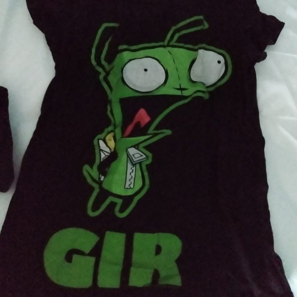 INVADER ZIM GIR SHIRT EMO SCENE MALL GOTH